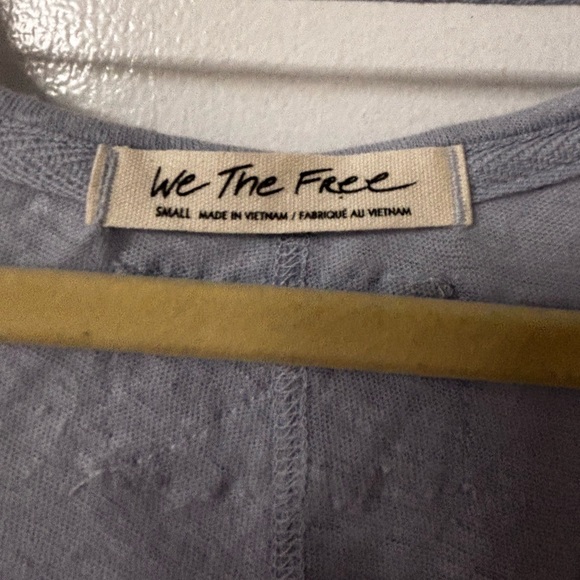 Free People Over You Tee in blue moon - Picture 5 of 10